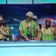 Kuppmakarna i tv-sändningen.