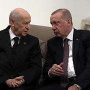 Devlet Bahceli och Recep Tayyio Erdogan. 