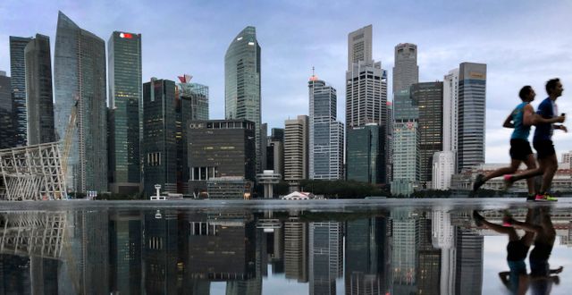 Finansdistriktet i Singapore.  Wong Maye-E / AP
