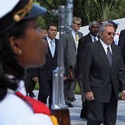 Ryslands presidente Vladimir Putin och Kubas president Paul Castro träffades förra veckan