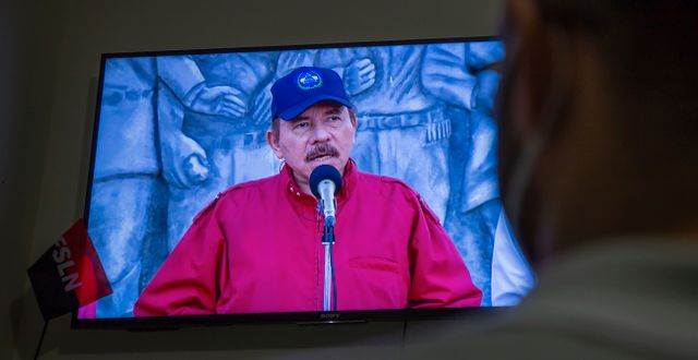President Daniel Ortega. Miguel Andres / TT NYHETSBYRÅN