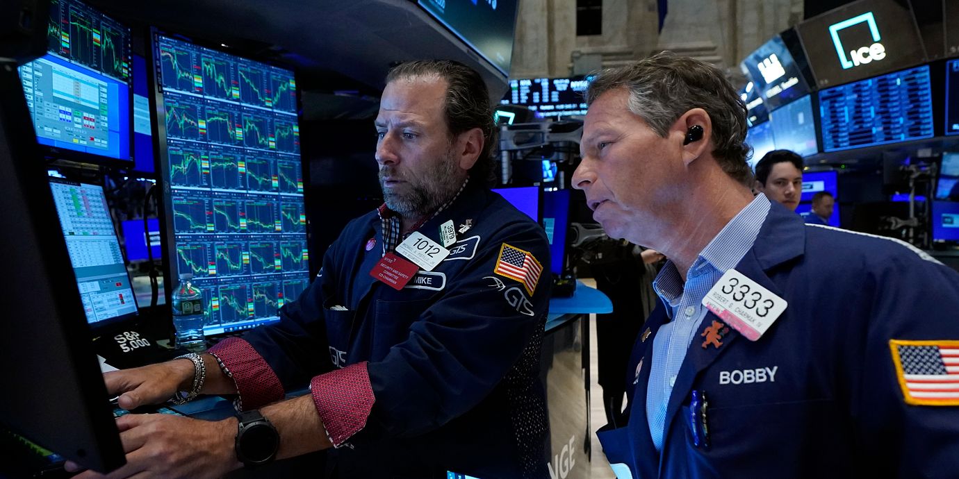 Investerare på Wall Street.