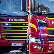 Räddningstjänsten på annan utryckning.