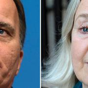 Stefan Löfven och Inga-Britt Ahlenius.