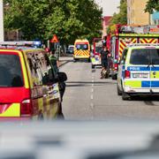 Bild från olycksplatsen.