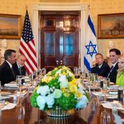 President Donald Trump och premiärminister Benjamin Netanyahu.
