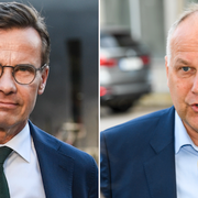 Moderaternas partiledare Ulf Kristersson och Vänsterpartiets Jonas Sjöstedt