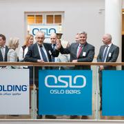 Jon Harald Nordbrekken i samband med noteringen av B2 2016 på Oslobörsen
