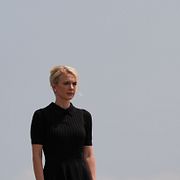 Arkivbild från juli: Natalie Harp vid Dover Air Force Base.