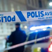 Polis på plats efter en explosion i Malmö.