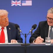 Trump och Starmer på torsdagen.