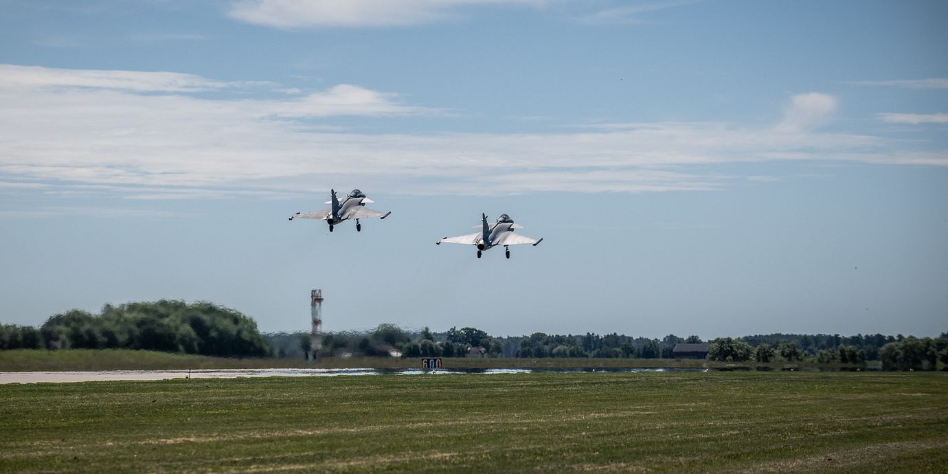 Arkivbild: Skaraborgs flygflottilj, F7, i Såtenäs testar nya JAS Gripen modell E.