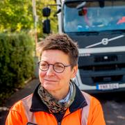 Ann-Sofie Hermansson arbetar nu som renhållningsarbetare.