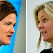 Anna Kinberg Batra och Magdalena Andersson.