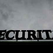 Säkerhetsföretaget Securitas logga på huvudkontoret i Stockholm