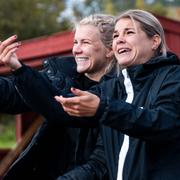 Ada Hegerberg till vänster. 