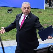 Viktor Orbán under ett EU-möte tidigare i år.