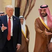 Donald Trump och Mohammed bin Salman. 