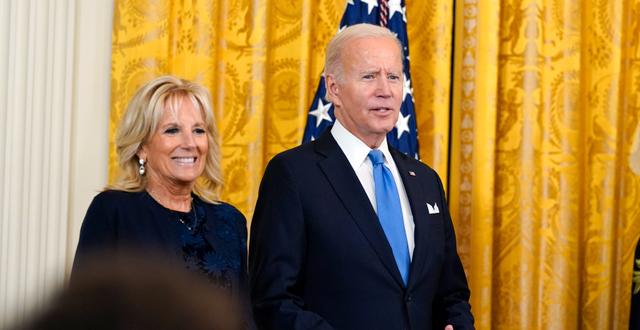 Jill Biden och Joe Biden.  Susan Walsh / AP