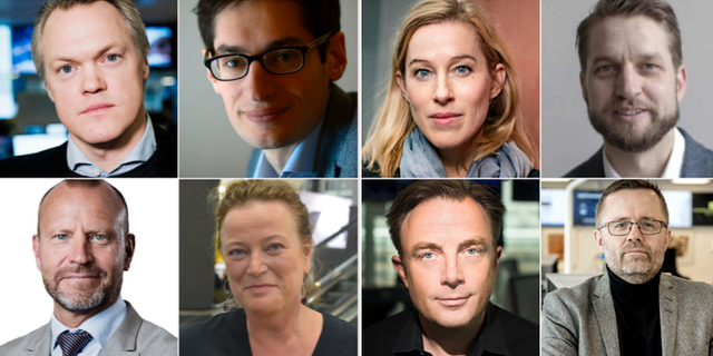 Klas Granström, Peter Wolodarski, Anna Careborg, Christofer Ahlqvist, Peter Fellman, Lena K Samuelsson, Markus Gustafsson, Jonas Kanje.  