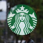 Starbucksskylt i Sydkorea.