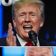 Röstkort till kyrkovalet / Donald Trump och Viktor Orbán