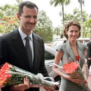 Syriens president Bashar al-Assad och frun Asma 2008.