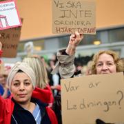 Kritiken har varit stort mot införandet av det nya vårdsystemet Millennium. Läkare och sjuksköterskor har protesterat kraftigt. Arkivbild från 15 november.