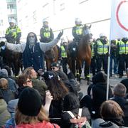 Demonstrationen mot nazistiska SvP i Jönköping