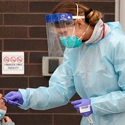 Covidtestning under pandemin.