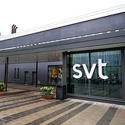 Sveriges television på gärdet i Stockholm.