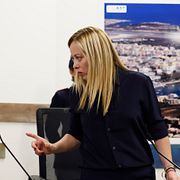 Meloni och EU-chefen Ursula von der Leyen.
