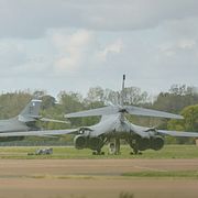 Flygbasen RAF Fairford i Storbritannien.