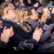 Flera ministrar var på plats för minnesstunden i Örebro.