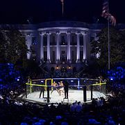 UFC-match utanför Vita huset.