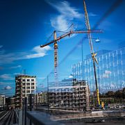 Byggarbetsplats i Järfälla. Arkivbild från 2022.