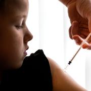 Ett vaccineras mot influensa.