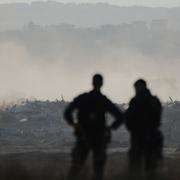 Norra Gaza från Israel i juli.