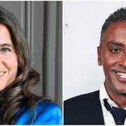 Pernilla Wiberg och Marcus Samuelsson. 