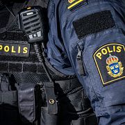 Polisen under en annan insats. Arkivbild.