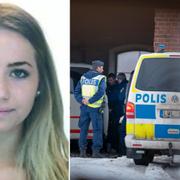 Lisa Holm / Mellan polisbilarna syns den livstidsdömde 35-åringen.