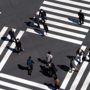 Arkivbild: Ett övergångsställe i Tokyo. 