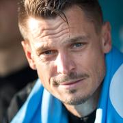 Markus Rosenberg satt på bänken under en fotbollsmatch i Allsvenskan mellan IF Elfsborg och Malmö FF på Borås Arena i september.