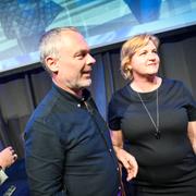 Liberalernas partiledare Jan Björklund och toppkandidaten Karin Karlsbro.