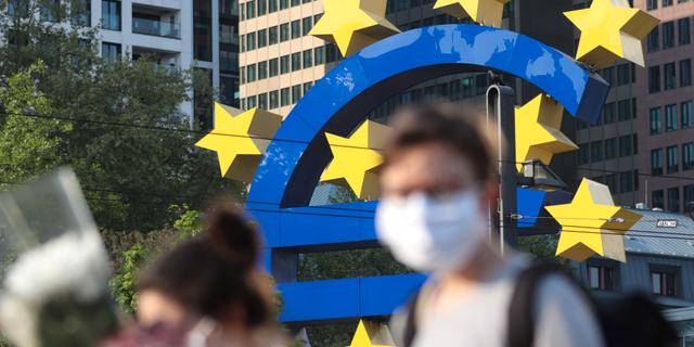 Bild från Europeiska centralbanken i Frankfurt am Main.  YANN SCHREIBER / TT NYHETSBYRÅN