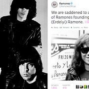 The Ramones / Skärmdump från Ramones Twitter-konto