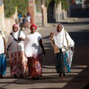 Kvinnor i Eritrea i huvudstaden Asmara.