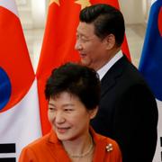 Sydkoreas Park Geun-Hye och Kinas Xi Jinping