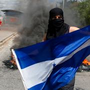 Protester i Tegulcigapa i Honduras på söndagen