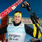 Vasaloppet 2012. Jörgen Brink vinner årets Vasalopp.